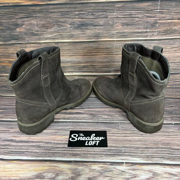 Timberland Earthkeepers Willis Ankle Chelsea Boots Women's Dark Brown Suede 7.5 - Picture 5 of 8